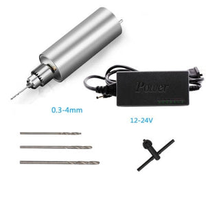 Micro precision small electric drill  mini jade play grinding  drilling grinding polishing cutting carving  diy hand drill