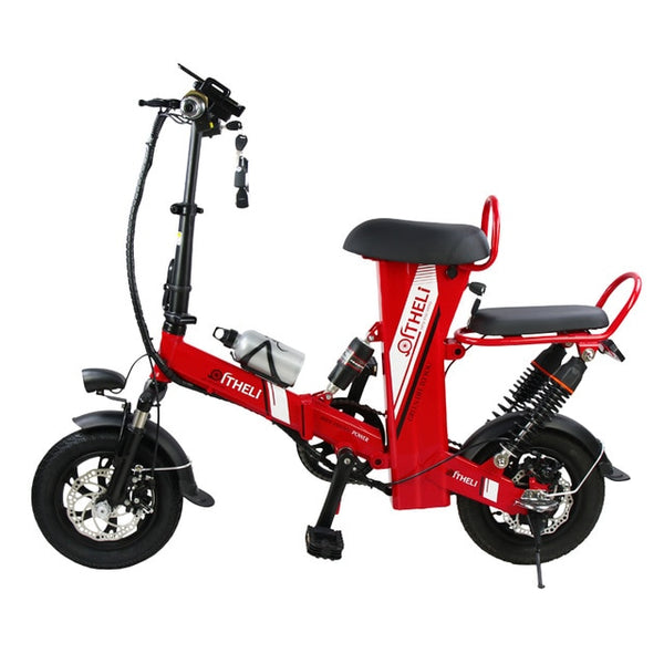 mini electric bike 12-inch power folding scooter adult small generation drive electric bicycle lithium battery electric bike