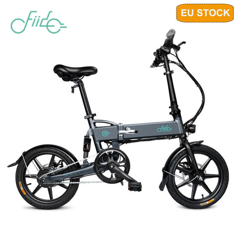 [IN STOCK] FIIDO D2 Folding Electric Moped Bike Three Riding Modes 16 Inch Tires 250W Motor 25km/h 7.8Ah Electric bicycle