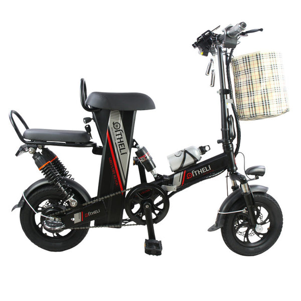 mini electric bike 12-inch power folding scooter adult small generation drive electric bicycle lithium battery electric bike